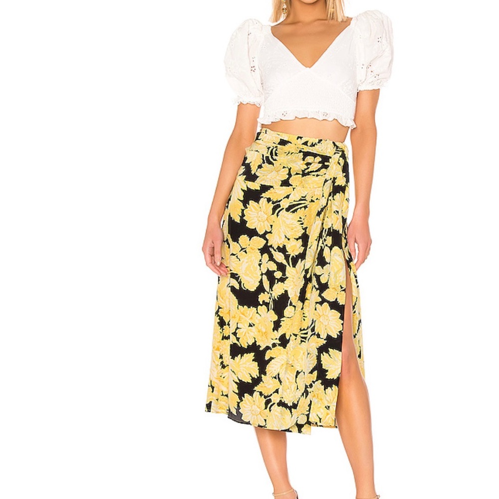 Lilly Silk Skirt in Hortensia Dark